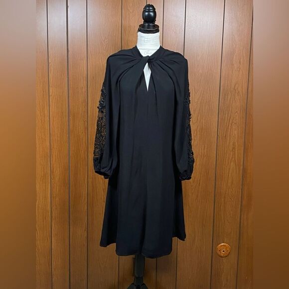 Kobi Halperin Annalise Cutout Lace-Inset Shift Dress size M - Picture 3 of 11